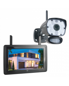 Trådløst Overvågningskamera-sæt med Farve Nattesyn, 9" skærm og app (CZ60RIP)